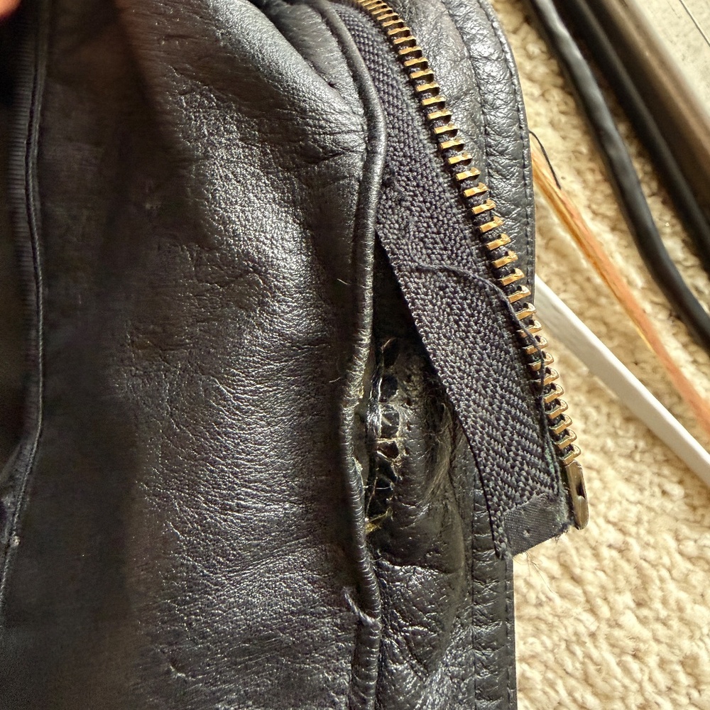 Vintage J Elkins by‎ Alamo Uomo | Leather Flight Jacket - Picture 9 of 9